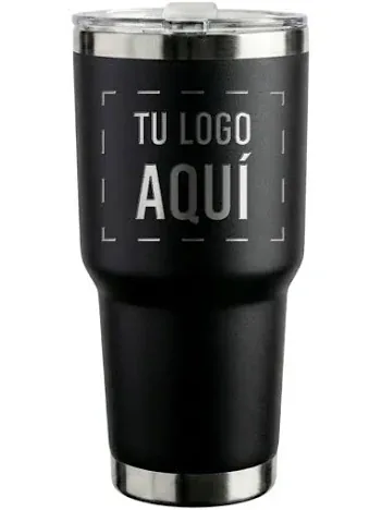 Termo negro que muestra el área donde se coloca el logo